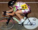 (Click for larger image) Courtney Le Lay riding towards gold in the Under 19 women's pursuit