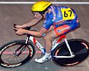 (Click for larger image) Darcy Rosenlund of Brisbane Broncos in the under 19 pursuit heats