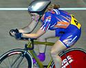 (Click for larger image) Kristin Gilbert in action for the NRG team pursuit