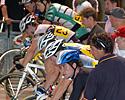 (Click for larger image) Ben Simonelli [bottom of frame] ready for action in the keirin finals