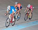 (Click for larger image) Greg Sands, Grant Fraser and Byron Tucker turn on the heat in the masters wheelrace