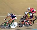 (Click for larger image) Jay Callaghan makes his move in the wheelrace followed closely by Wade Cosgrove