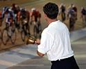 (Click for larger image) Riders get the bell in the 20 lap scratch race