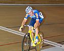 (Click for larger image) Sean Finning rides away with 10 to go...