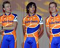 (Click for larger image) Young guns. Joost Posthuma, Thomas Dekker and Pieter Weening will be looking for a big year in 2006