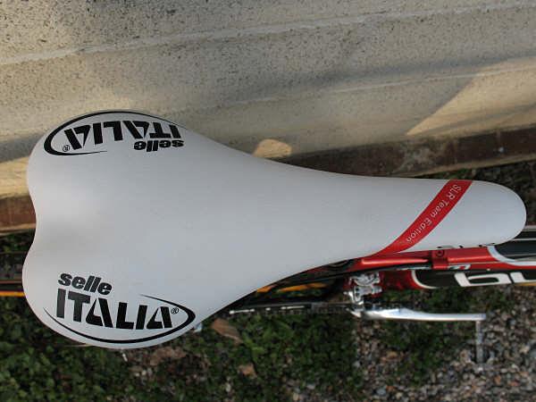 Selle Italia's Team Edition SLR is only offered in one color: white with a 