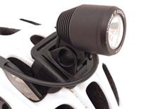 (Click for larger image) Lupine�s Edison 5 pumps out an extraordinary amount of light given the super compact packaging. The lamp head will attach to either your bars or helmet with a clever o-ring mounting system. 