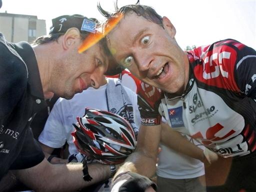 Jens Voigt after winning Stage 13 of the 2006 Tour