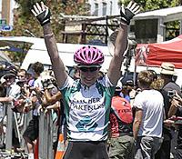 (Click for larger image) Kate Bates (Pitcher Partners) easily takes out stage on of the Women's Series  in Williamstown