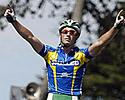 (Click for larger image) Mark Renshaw (Skilled) takes out stage two in Portarlington with runner-up Simon Gerrans (Portfolio Partners) close by