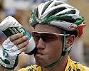 (Click for larger image) The men's series leader Mark Renshaw (Skilled)  takes onboard some fluids on another hot day in Geelong