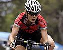 (Click for larger image) Nikki Egyed (Rapido Cycles) escapes the clutches of the peloton ; Egyed trains with the likes of Robbie McEwen and Nick Gates in Queensland.