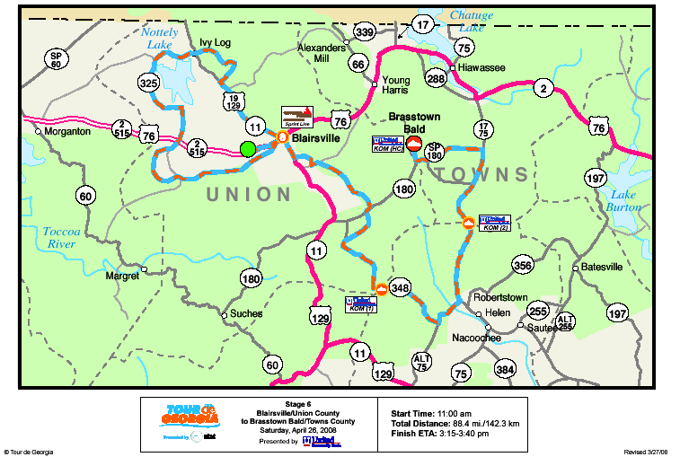 brasstown bald map