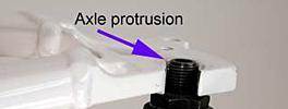 QR axles must NOT protude from dropout face