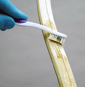 Spread glue even across base tape