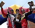 (Click for larger image) The Condor podium (l-r): Mario Jarrin, Kyle Strait and Mauricio Jordan