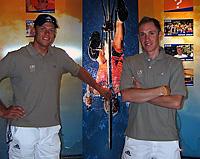 (Click for larger image) Awww, ain't it pretty... the South Australi.com-AIS team check out the new jersey
