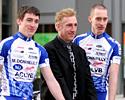 (Click for larger image) Sean Kelly with team members Eoin and Miceal Concannon