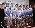 (Click for larger image) The Sean Kelly Racing Team  with (l) General Manager Kurt Bogaerts and (r) team directeur Sean Kelly